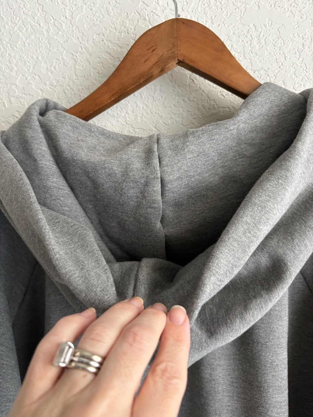 Brooklinen Lounge Zip Hoodie Gray XXL Super Soft Modal Blend Full Zip Fleece - Picture 5 of 6